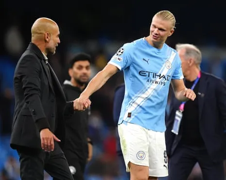 Haaland Becomes Part of Exclusive UCL 50-Goal Club, Hailed by Guardiola as CR7 and Messi's Peer