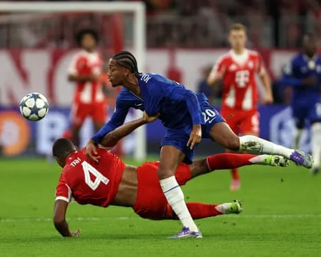 The Blues' boss rages when Bayern Munich defender Tah escapes red card during Champions League defeat
