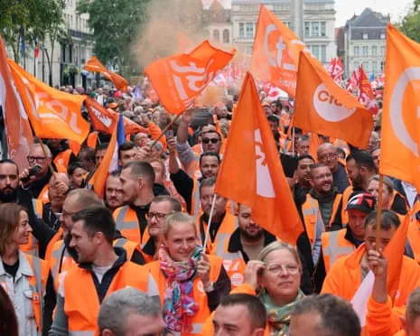 Nationwide Walkout Action Draws Vast Numbers Marching In France